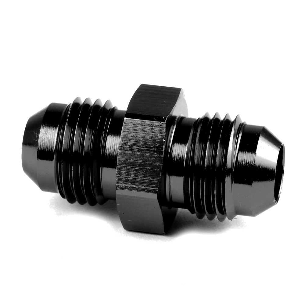 Fitting -4AN alloy flare union black